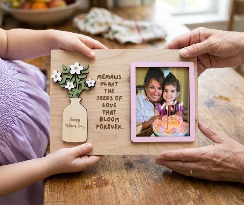 Just Because I Love You — handmade wooden piece by Branch & Blooms Co.